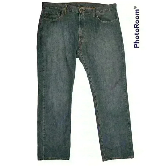 Levi's 559 Jeans Mens 38x32 (42x32) Stretchy Flex Blue Straight Leg Waterless - Picture 1 of 10